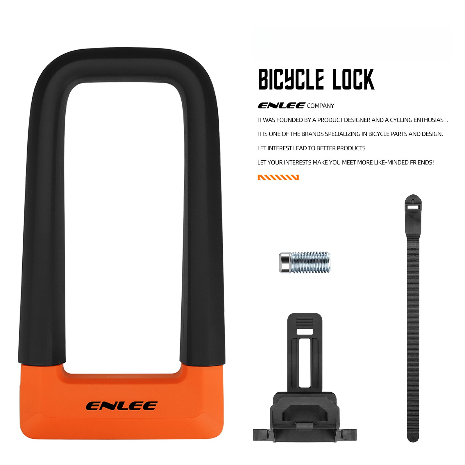 U Lock Heavy Duty - ENLEE Anti Theft U Lock For