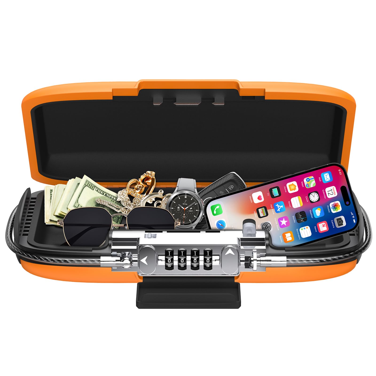 Portable Safe Lock Box with 4- - đánh giá và giá Chain Lock Combination