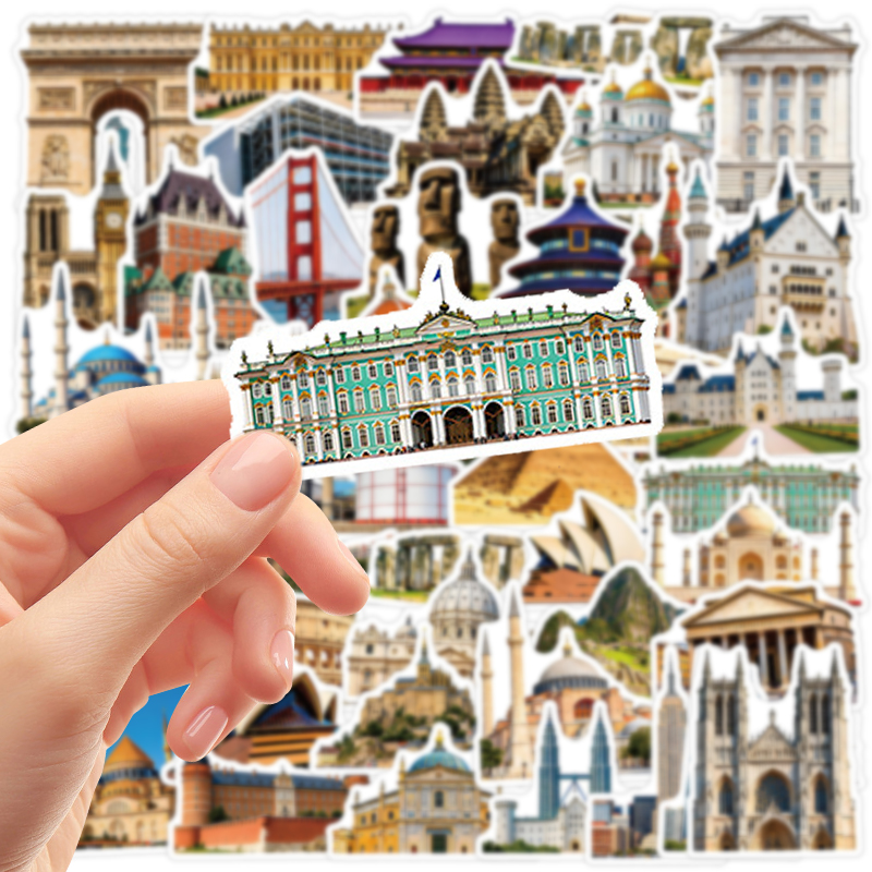 50PCS Famous City Landmark Tra - đánh giá và giá Commuting By Bike